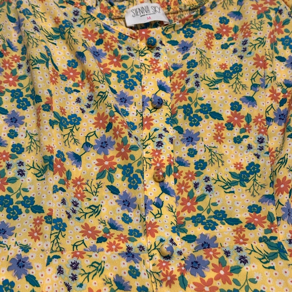 Sienna Sky Floral Yellow Dress - Picture 5 of 13